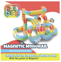 RailCube Magnetic Monorail Deluxe Block Set - ToyTime