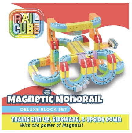 RailCube Magnetic Monorail Deluxe Block Set - ToyTime