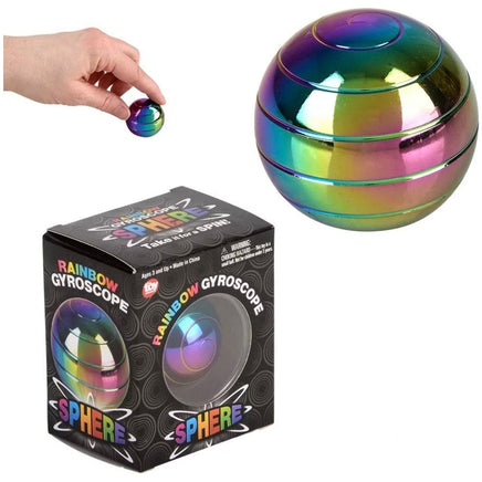 Rainbow Gyroscope Sphere - ToyTime