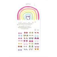 Rainbow Love Stick On Earrings - ToyTime