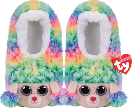 Rainbow Poodle Slipper Socks Small - ToyTime
