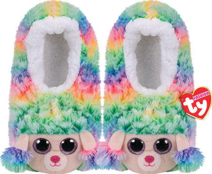 Rainbow Poodle Slipper Socks Small - ToyTime