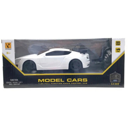 RC Classic Model Car Toy White 4CH 2.4g, 3C Racing Sports Car - ToyTime