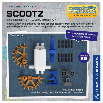Rebootz Scootz The Cranky Crawing Robot - ToyTime