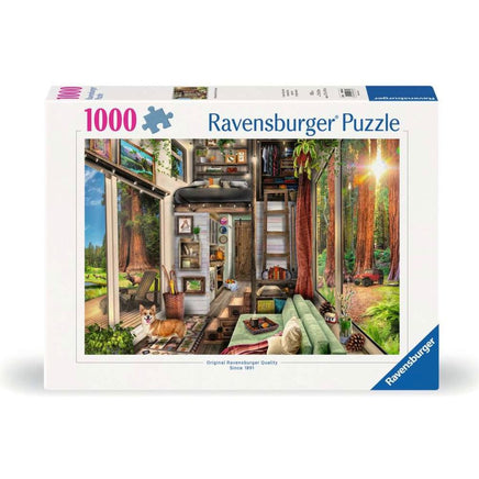 Redwood forest tiny house 1000pc puzzle - ToyTime