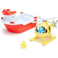 Rescue Boat And Helicopter..@Green Toys - ToyTime