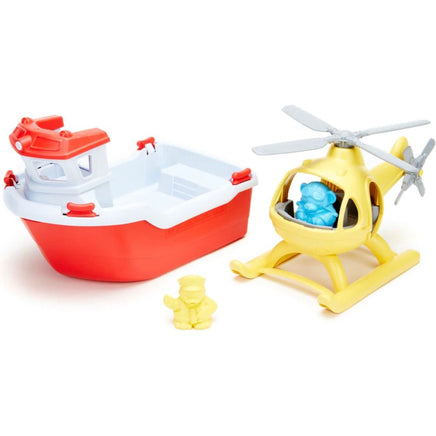 Rescue Boat And Helicopter..@Green Toys - ToyTime