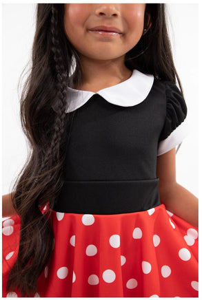 Retro Polka Dot Twirl dress size 4 - ToyTime