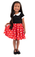 Retro Polka Dot Twirl dress size 4 - ToyTime