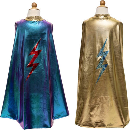 Reversible blue lightning holographic cape 5/6 - ToyTime