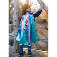 Reversible blue lightning holographic cape 5/6 - ToyTime