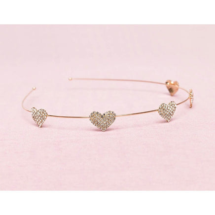 Rhinestone Heart Headband - ToyTime