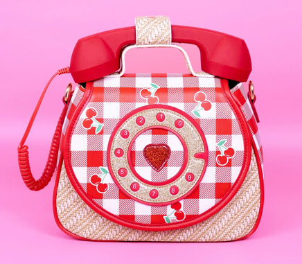 Ring Ring Phone Convertible Handbag Cherry - ToyTime