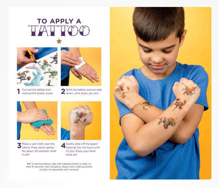 Roaring, Rumbling Tattoo Dinosaurs 50 Pcs - ToyTime
