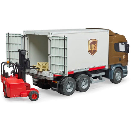 Scania R - Series UPS Logistics Truck w/ Forklift 03581 - ToyTime