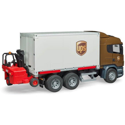 Scania R - Series UPS Logistics Truck w/ Forklift 03581 - ToyTime