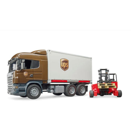 Scania R - Series UPS Logistics Truck w/ Forklift 03581 - ToyTime