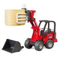 Schäffer Compact Loader w/ Bale Gripper and Bale 02192 - ToyTime