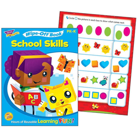 School Skills Wipe Off Book - ToyTime