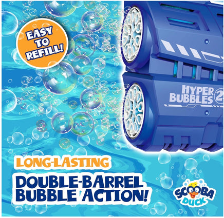 Scooba Duck Hyper Bubbles 2x Double Bubble Blaster - ToyTime