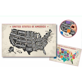 Scratch Off USA Map...@Streamline - ToyTime