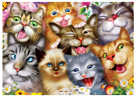 Selfies Purrfect Portraits 500pc Puzzle - ToyTime
