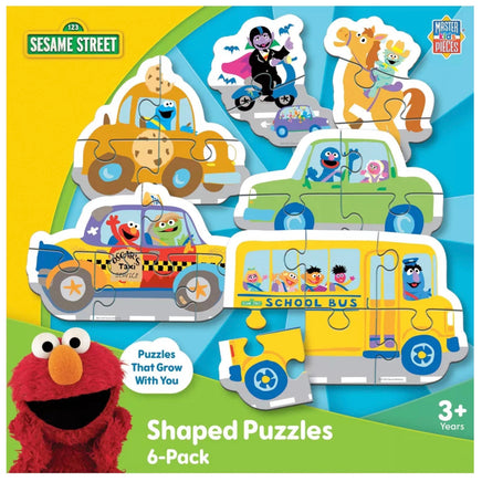 Sesame Street Vehicle Shaped 6 pck puzzles - ToyTime