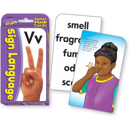 Sign Language Pocket Flash Cards - ToyTime