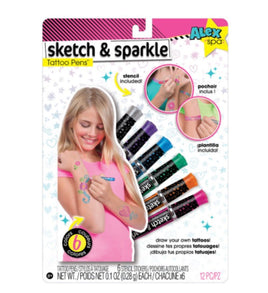 Sketch & Sparkle Tattoo Pens - ToyTime