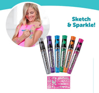 Sketch & Sparkle Tattoo Pens - ToyTime