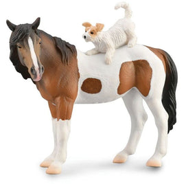 Skewbald Mare With Terrier...@Breyer - ToyTime