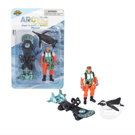 Small Arctic Play Set 2 Penguin Playset - ToyTime