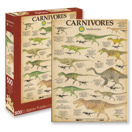 Smithsonian Carnivores 500 Piece Jigsaw Puzzle - ToyTime