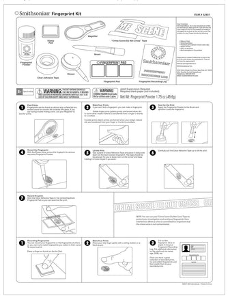Smithsonian Fingerprint Kit - ToyTime