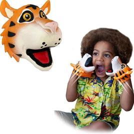 Snap Attack Tiger Hand Puppets - ToyTime