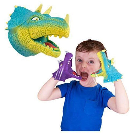 Snap Attack Triceratops Hand Puppets - ToyTime