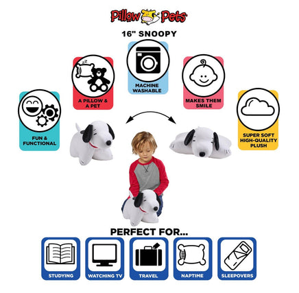 Snoopy Pillow Stuffed Plush 16 inch - ToyTime