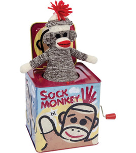 Sock Monkey Jack In The Box...@schylling - ToyTime