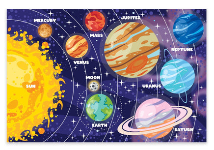 Solar System Glow In The Dark Floor Puzzle 48pcs - ToyTime