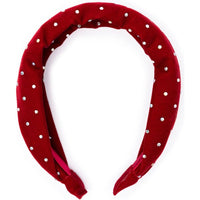 Sparkle red velvet headband - ToyTime