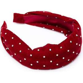 Sparkle red velvet headband - ToyTime