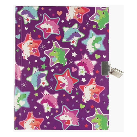 Sparkly Unicorns Locking Journal - ToyTime