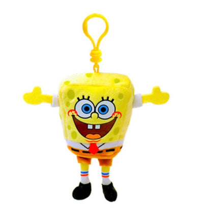 SPONGEBOB Yellow Floppy Beanie Clip Keychain - ToyTime