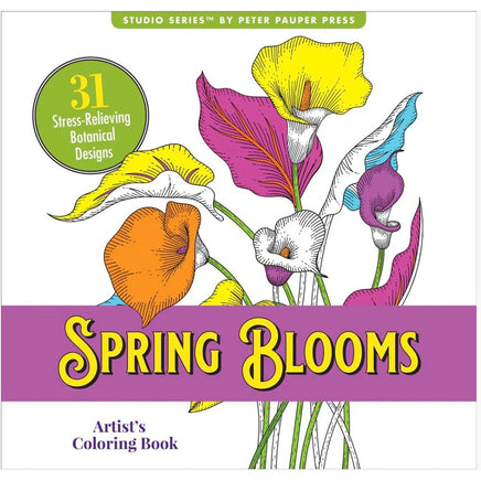 Spring Blooms Artist's Coloring Book - ToyTime