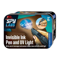 Spy Labs Invisible Ink Pen and UV Light - ToyTime