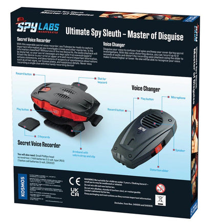 Spy Labs Ultimate Spy Sleuth 2 Secret Voice Recorder Voice Changer - ToyTime