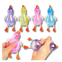 Squeezy Glitter Ducks Assortment - ToyTime