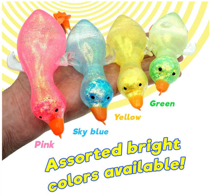 Squeezy Glitter Ducks Assortment - ToyTime