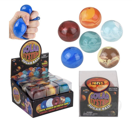 Squeezy Solar System Sugar Ball 2.5 inch - ToyTime