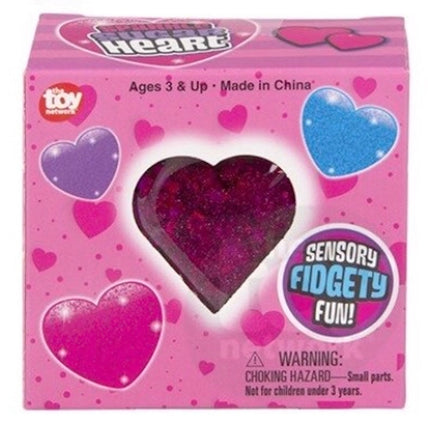 Squeezy Sparkle Sugar Heart 2.5 inch - ToyTime